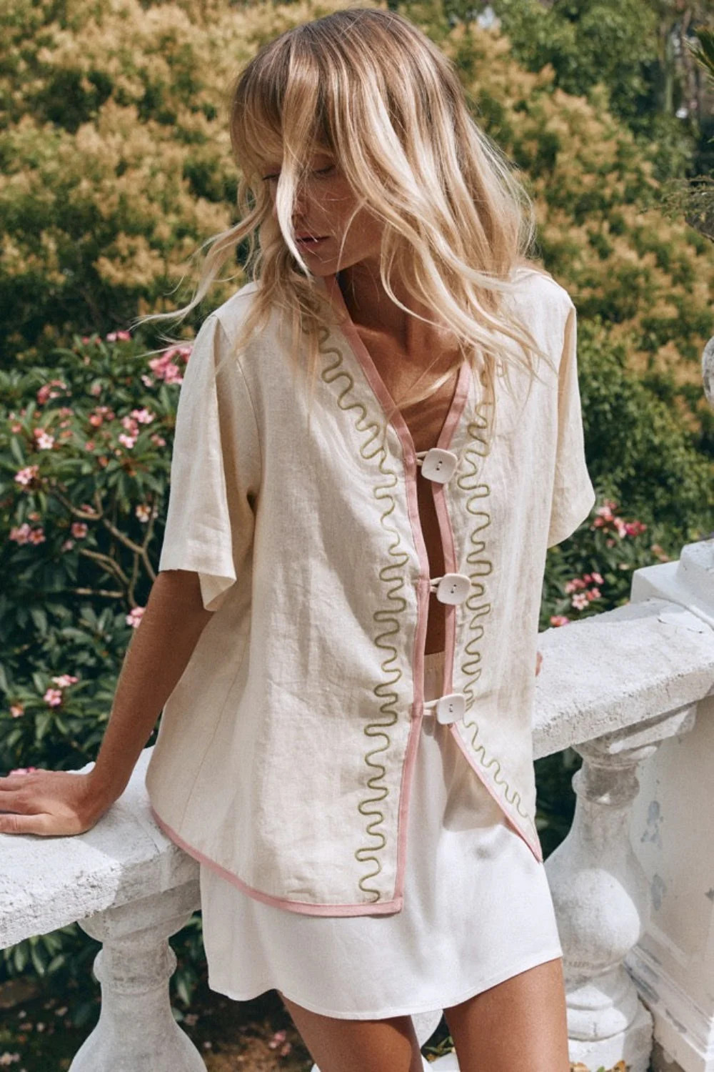 Cultivate Linen Shirt Swirl | VRG Grl