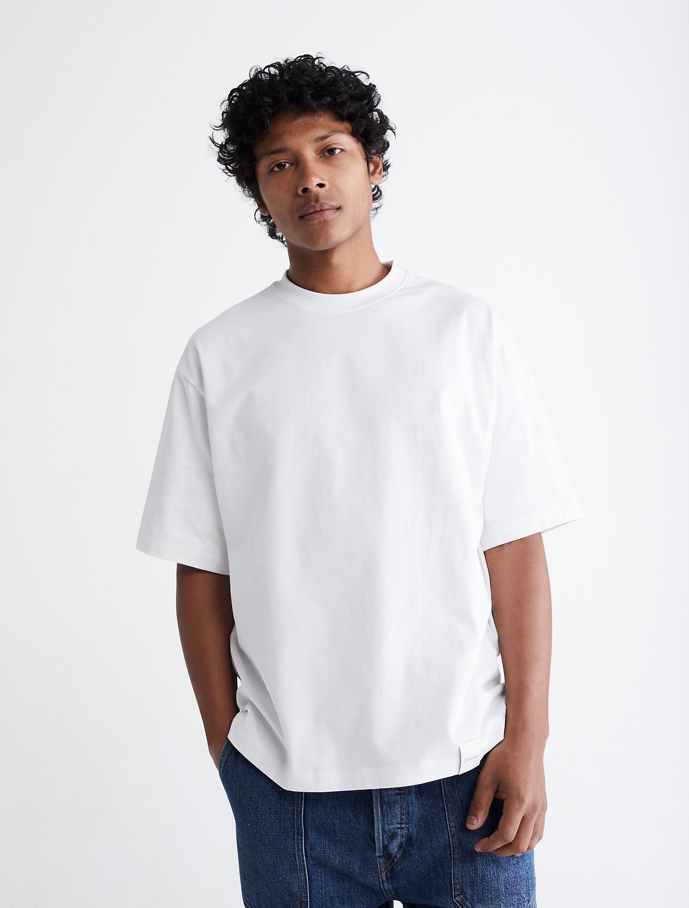 Standards Compact Cotton Crewneck T-Shirt | Calvin Klein | Calvin Klein (US)