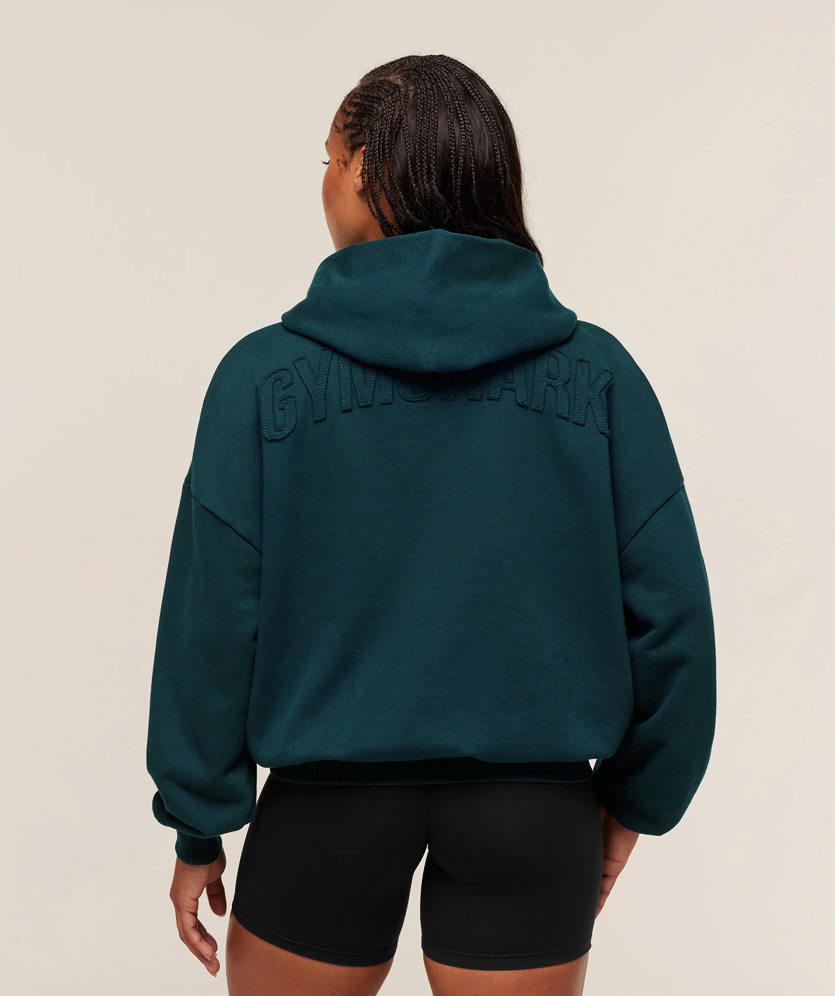 Gymshark Power Washed Oversized Hoodie - Deep Petrol Blue/Acid Wash Small Ball | Gymshark US