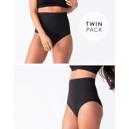 Post Maternity Shaping Briefs – Black Twin Pack | Seraphine US