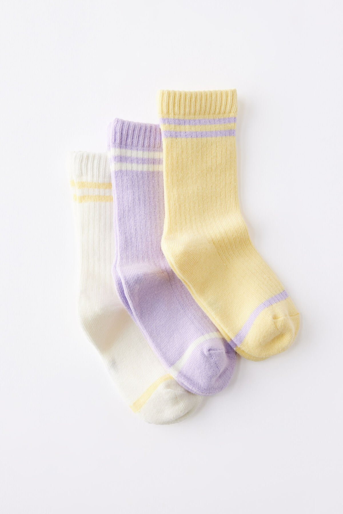Kids 3Pk Crew Socks | Cotton On (US)