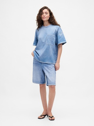 Gap × BÉIS Adult Knit Denim Baggy Shorts | Gap (US)