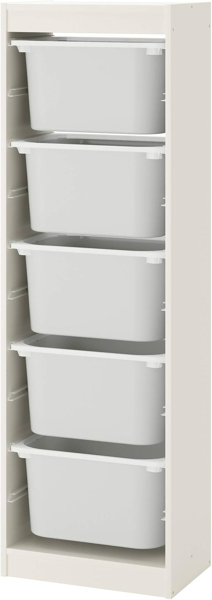 IKEA TROFAST Storage Combination with Boxes, 46x30x145 cm, White/White | Amazon (US)