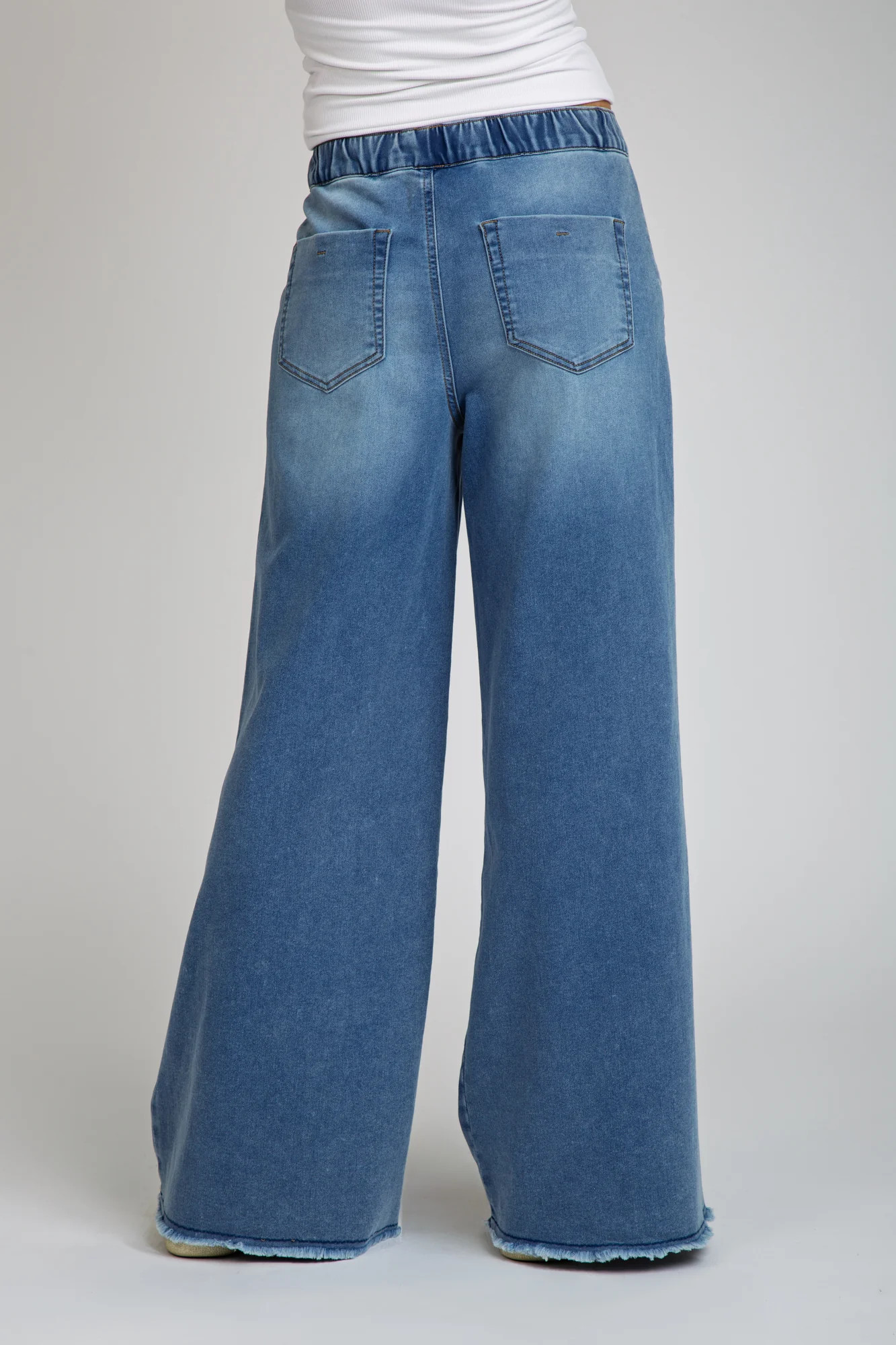 RELAXED WIDE LEG JEAN - LIGHT MEDIUM INDIGO | ReWash