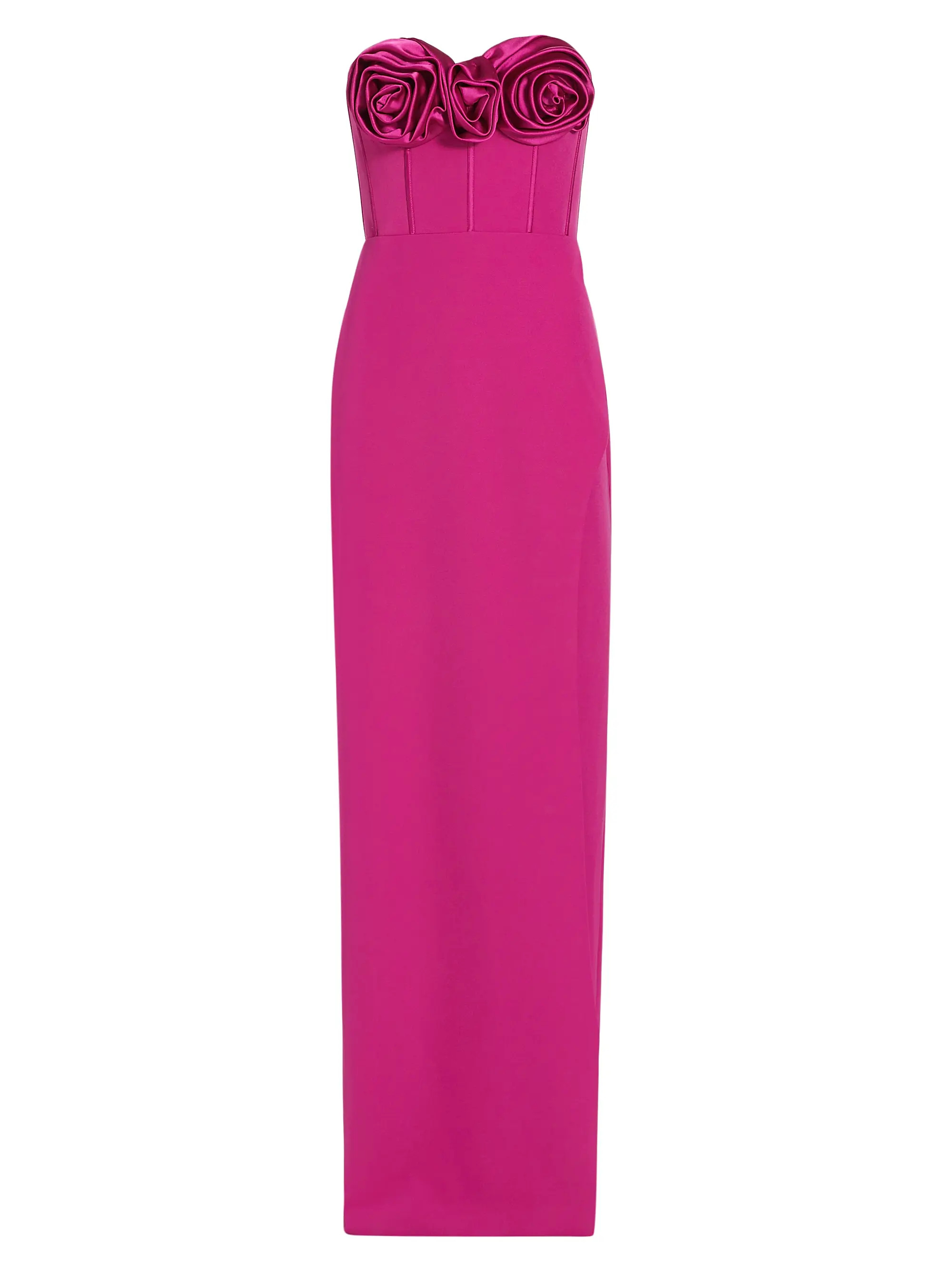 Stella Rosette Strapless Corset Gown | Saks Fifth Avenue