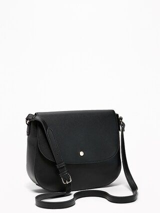 Faux-Leather Saddle Bag for Women | Old Navy US