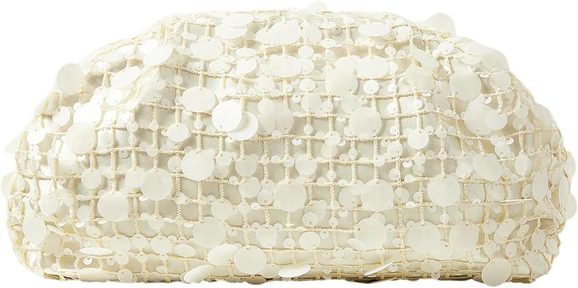 QWINEE Women's Woven Evening Bag Dumpling Clutch Purse No Strap Handbags Elegant Faux PU Leather ... | Amazon (US)