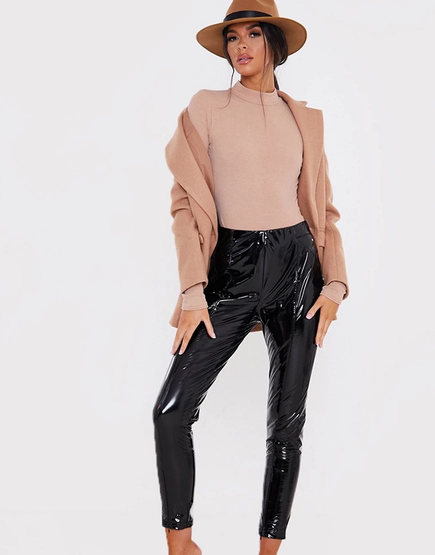 In The Style x Lorna Luxe vinyl legging in black | ASOS (Global)