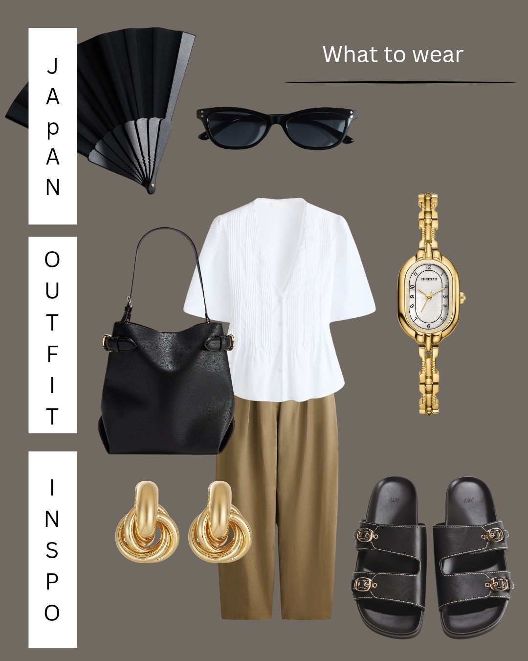 Neutral outfut inspo. Japan travel inspo.#japan#travel#outfit

