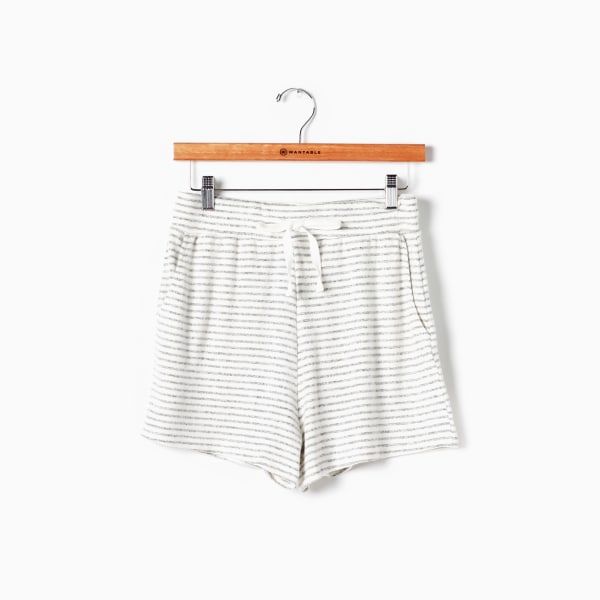 Cruz Drawstring Short in Black Stripe | Wantable