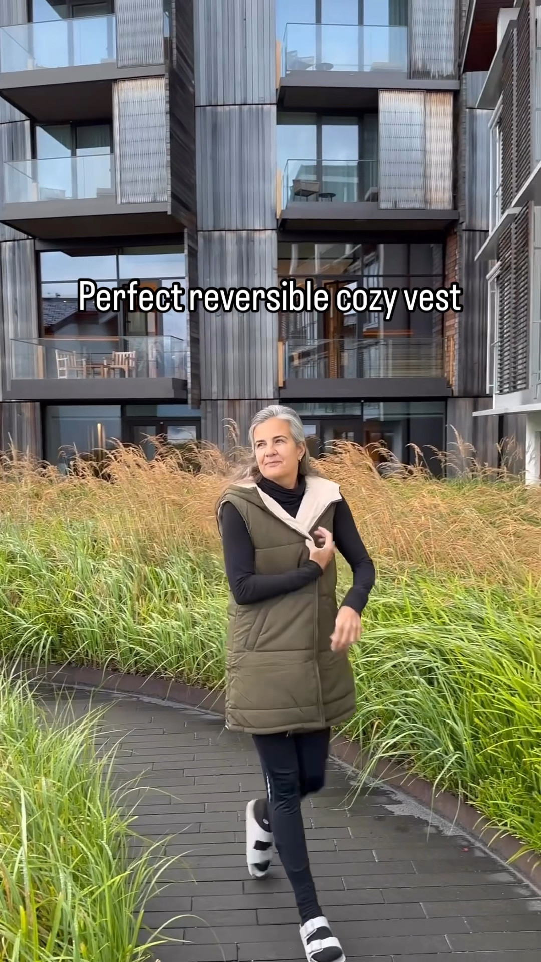 This reversible cozy vest is perfect for fall. It comes in quite a few colors, but I love the olive. The fleece lining is super soft. This is a medium for reference. 



#LTKStyleTip #LTKFallSale #LTKFindsUnder50