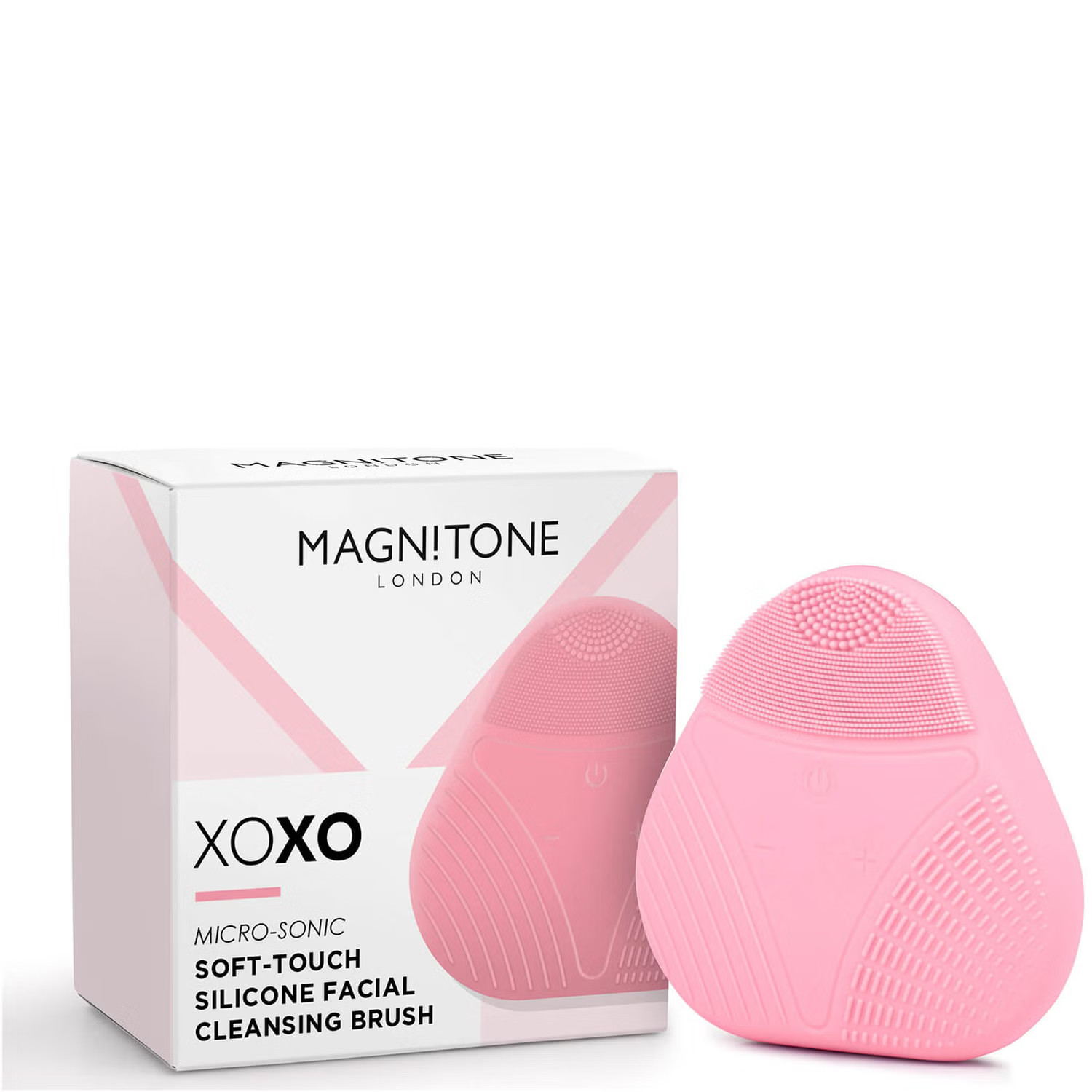 Magnitone London XOXO SoftTouch Silicone Cleansing Brush - Pink | Look Fantastic (UK)