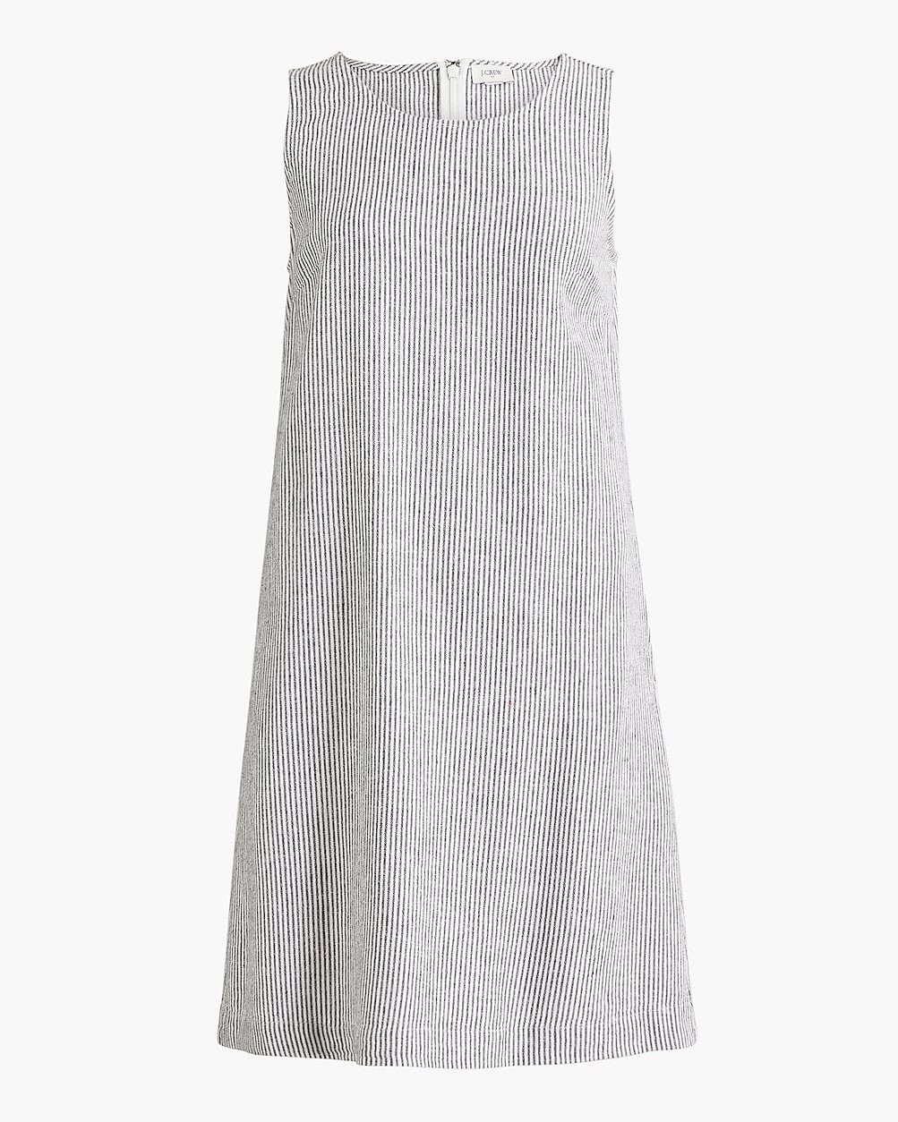 Striped linen-blend shift mini dress | J.Crew Factory