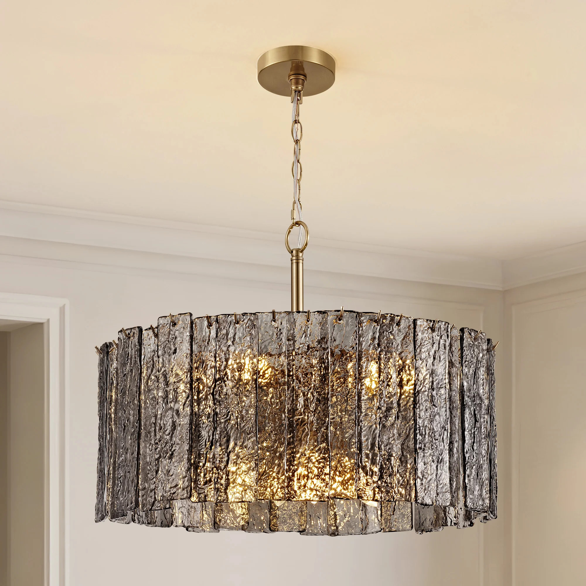 24" 8-Light Dimmable Drum Chandelier | Wayfair North America