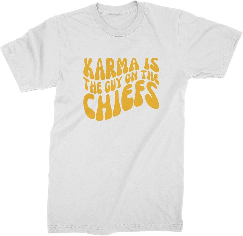 Expression Tees Karma is The Guy On The Chiefs Boyfriend Mens T-Shirt | Amazon (US)