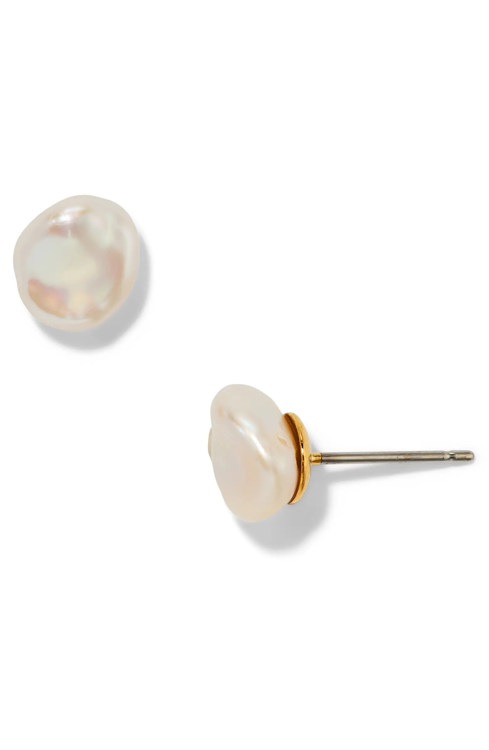 Madrid Small Freshwater Pearl Stud Earrings | Nordstrom