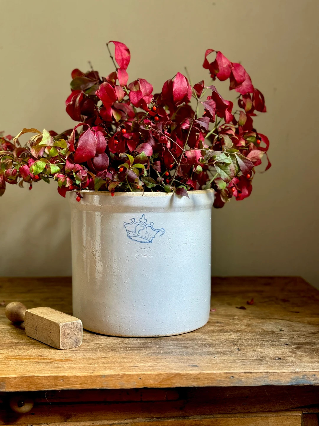 Vintage Large Stoneware Pottery Utensil Crock ROBINSON RANSBOTTOM 2 Gallon Cobalt Blue Crown | Etsy (US)