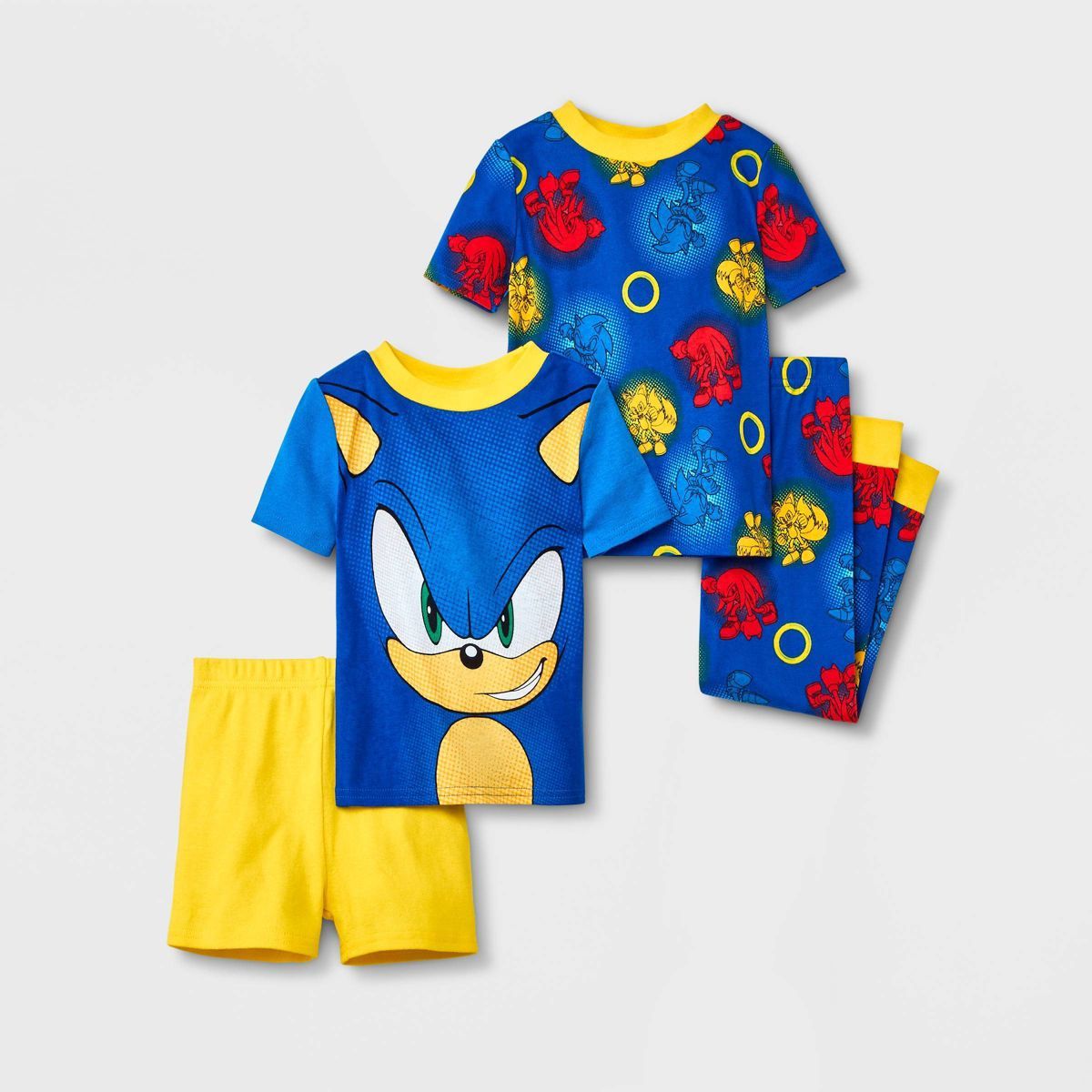 Toddler Boys' 4pc Sonic the Hedgehog Pajama Set - Blue | Target