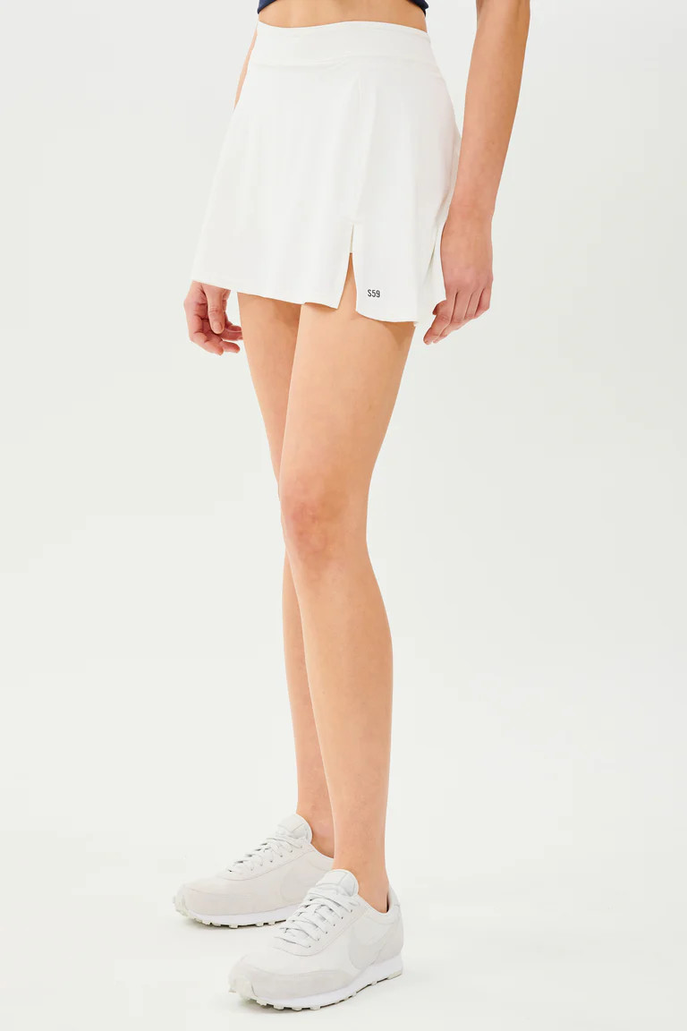 Venus High Waist Rigor Skort - White | SPLITS59 | Splits59.com