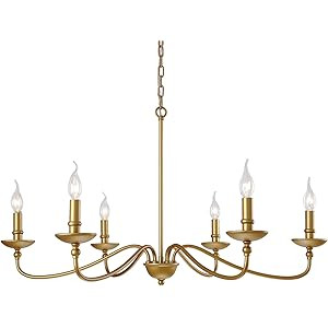 SEOL-Light 36"Dia Classic Candelabra Style Large Branch Iron Chandeliers Ceiling Hanging Pendant Lig | Amazon (US)