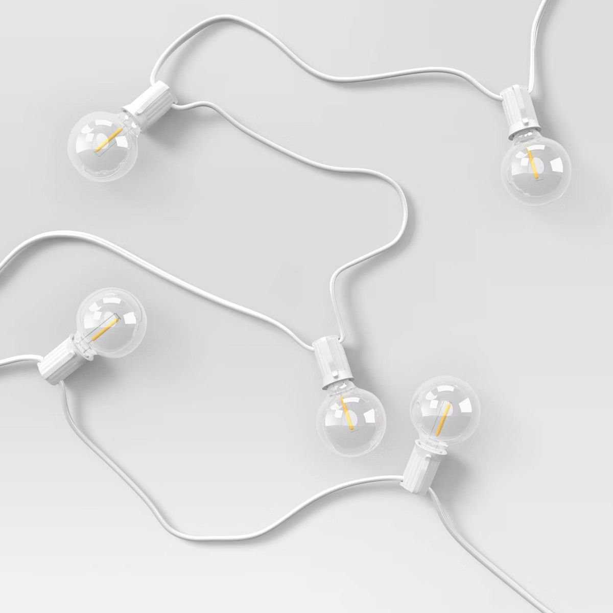 20ct LED Indoor Outdoor Globe String Lights Clear Bulbs - Room Essentials™ | Target