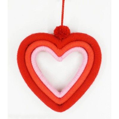 Heart Wreath Valentine's Fiber Wrapped - Spritz™ | Target