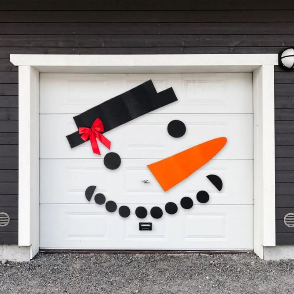 16pcs/set Christmas Snowman Decoration Garage Door Window Decor Kit DIY Christmas Ornaments - Wal... | Walmart (US)
