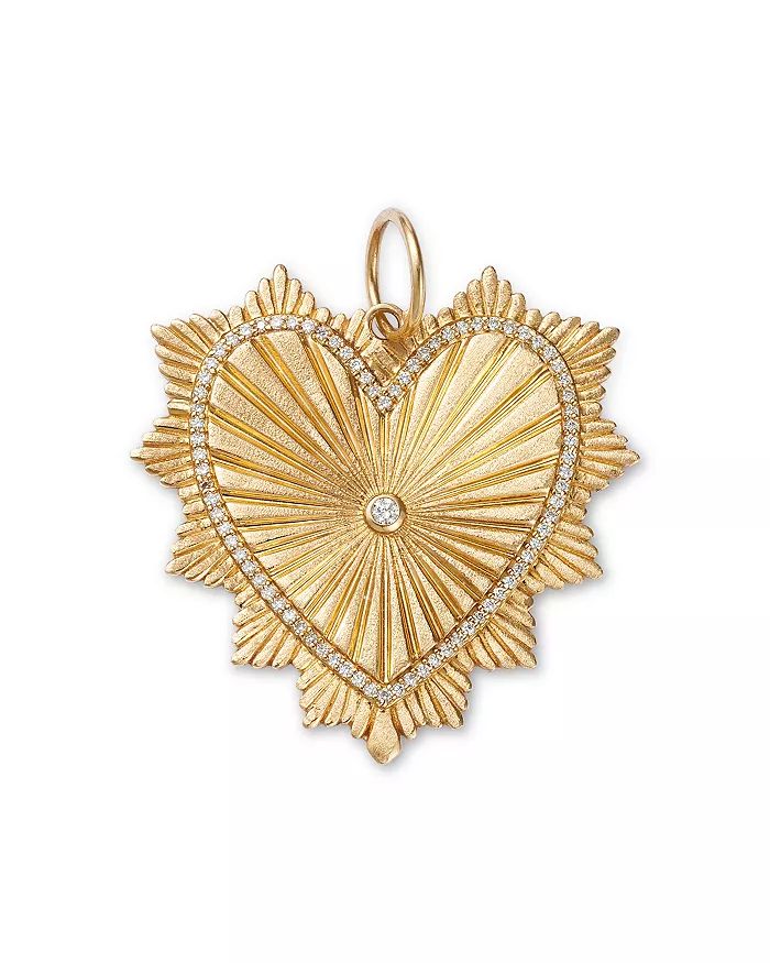 Nina Gilin 14K Yellow Gold Diamond Heart Pendant Back to results -  Jewelry & Accessories - Bloom... | Bloomingdale's (US)