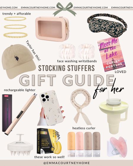 Stocking stuffers for her from Amazon including so many favourites that I have and love! The polo hat that is like the one Taylor swift has, one of my favourite books from this year, a rechargeable usb lighter, heat less curler, trendy gold bead bracelet, travel favourites and more 

#LTKHoliday #LTKGiftGuide #LTKfindsunder50