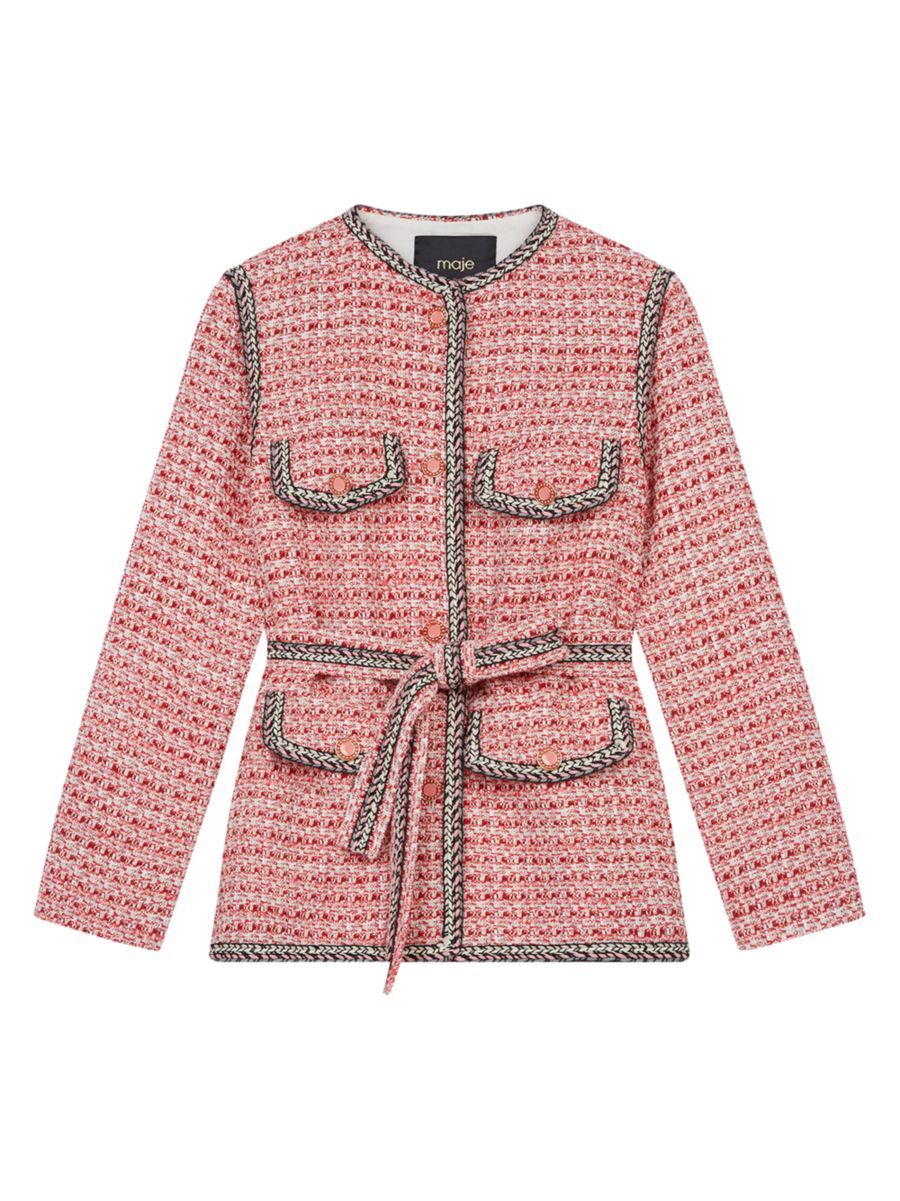Maje Venetia Two-Tone Tweed Jacket | Saks Fifth Avenue