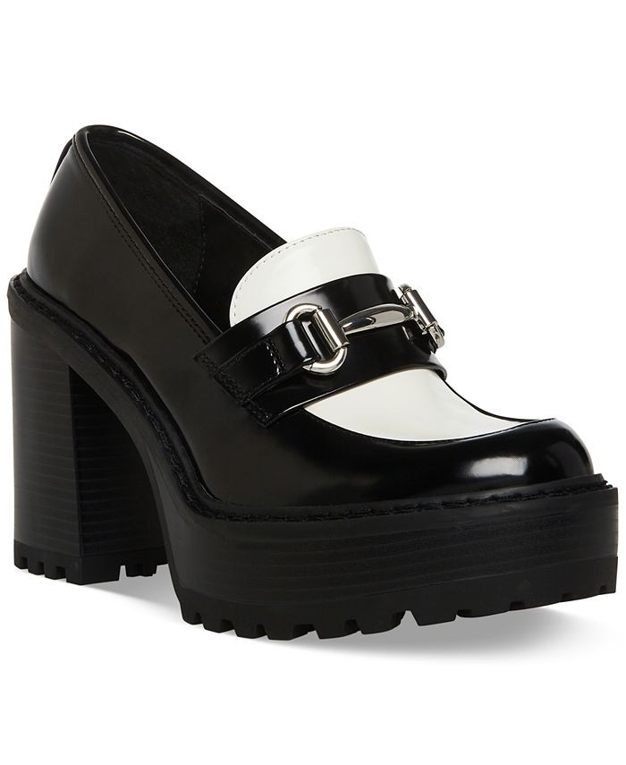 Madden Girl Kiiera Platform Tailored Lug Sole Heeled Loafers & Reviews - Flats & Loafers - Shoes ... | Macys (US)
