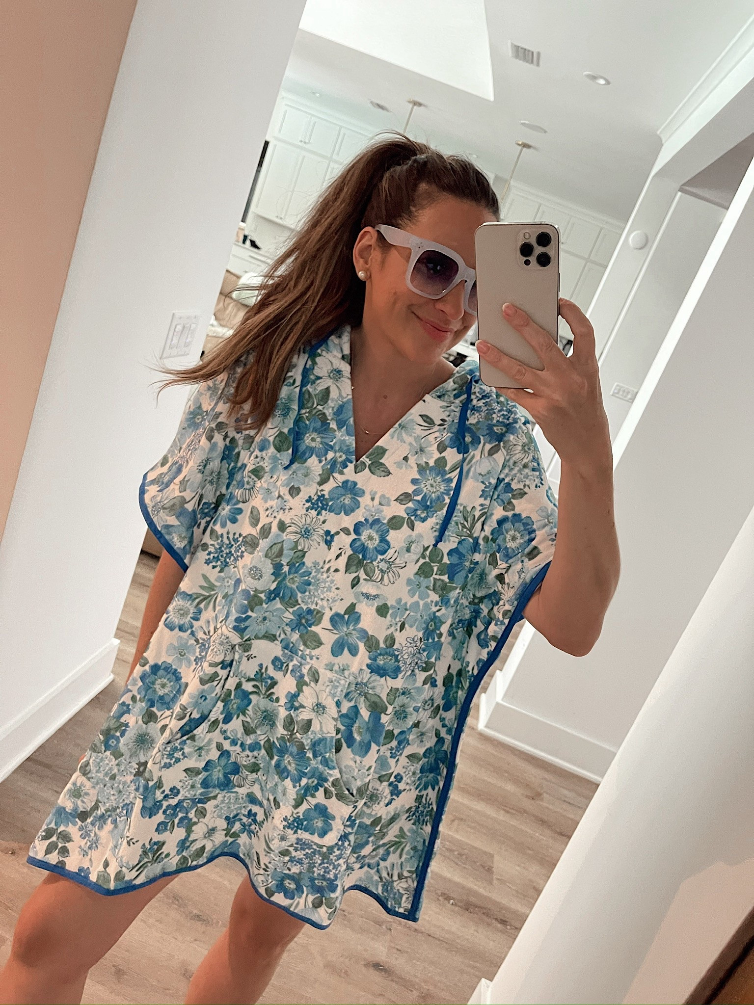 In a xs/s terry cloth swim coverup dress from Tuckernuck - fits tts.

#LTKSwim #LTKStyleTip #LTKSeasonal