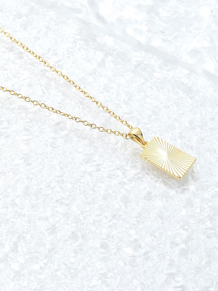 Rectangle Charm Necklace | SHEIN