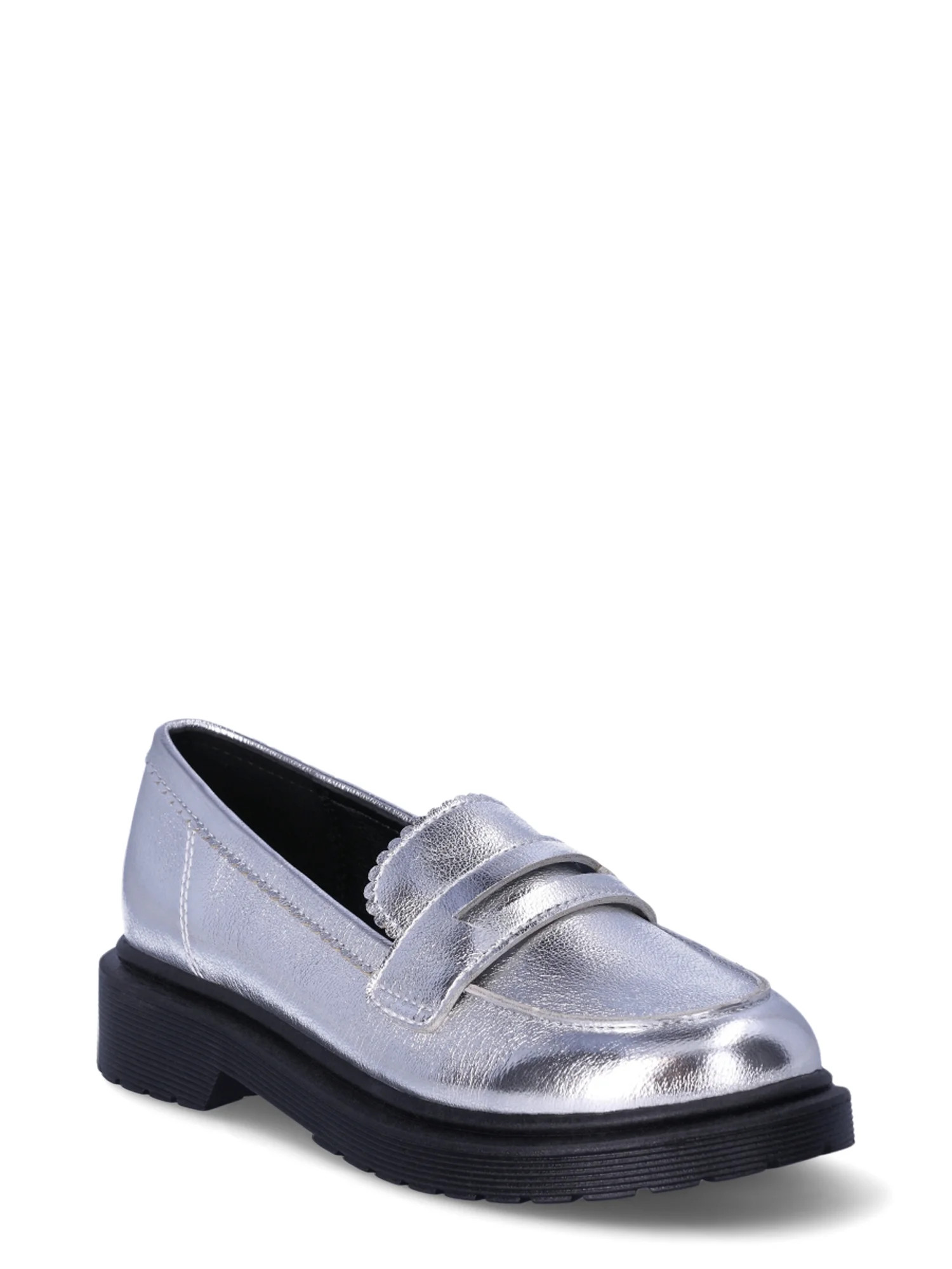 Wonder Nation Little & Big Girls Loafer Dress Shoes - Walmart.com | Walmart (US)