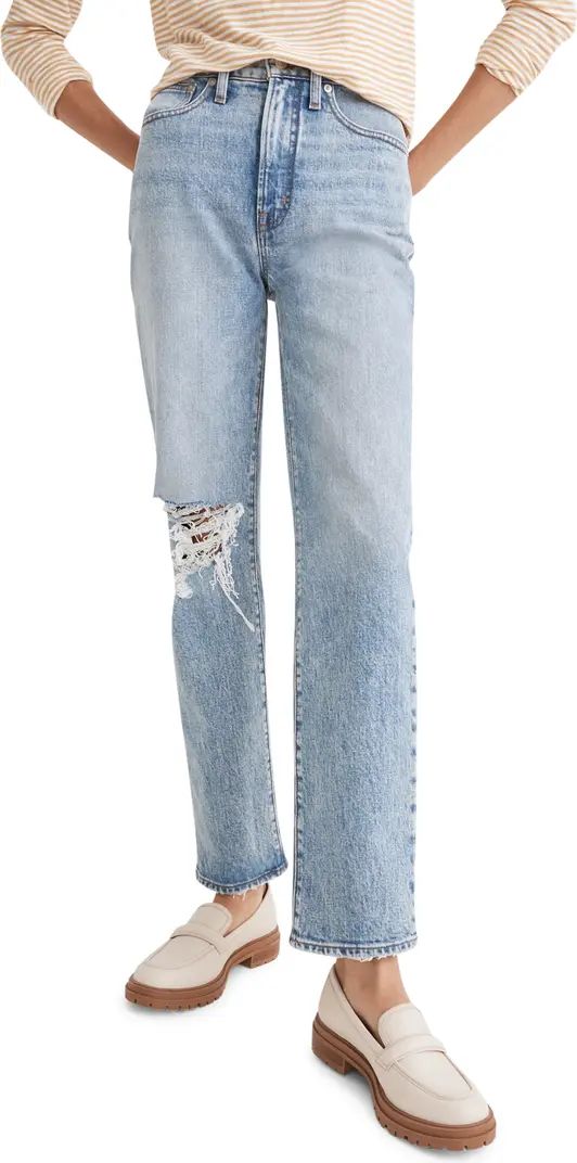 Straight Leg Stretch Cotton Jeans | Nordstrom Canada