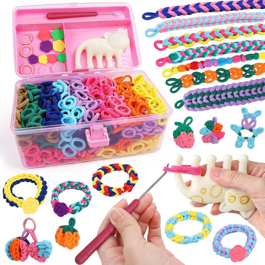 DDAI Bracelet Making Kit for Girls Ages 6-12 – Arts and Crafts for Kids Weaving Loom Bracelets ... | Amazon (US)