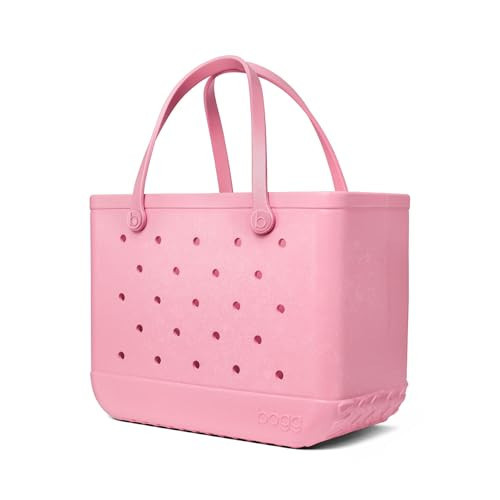 BOGG BAG Original Large Tote – 19” x 14” x 9” – Durable, Washable, Tip-proof – Beach, Pool, Boat, Work, Sports (Bubblegum Shimmer) | Amazon (US)