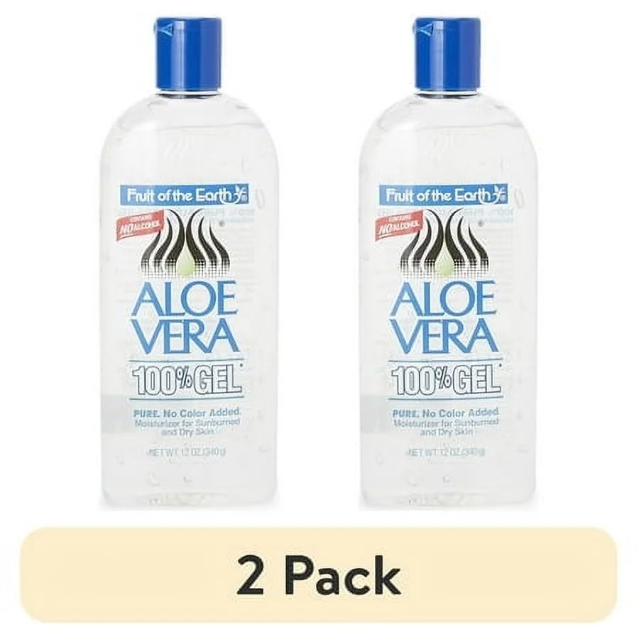 (2 pack) Fruit of the Earth Aloe Vera Moisturizing Gel, Unscented 12 oz. | Walmart (US)