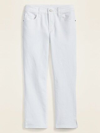 Mid-Rise Skinny White Capri Jeans for Women | Old Navy (US)