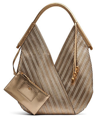 Baldwin Large Metallic Shoulder Bag | Macy's