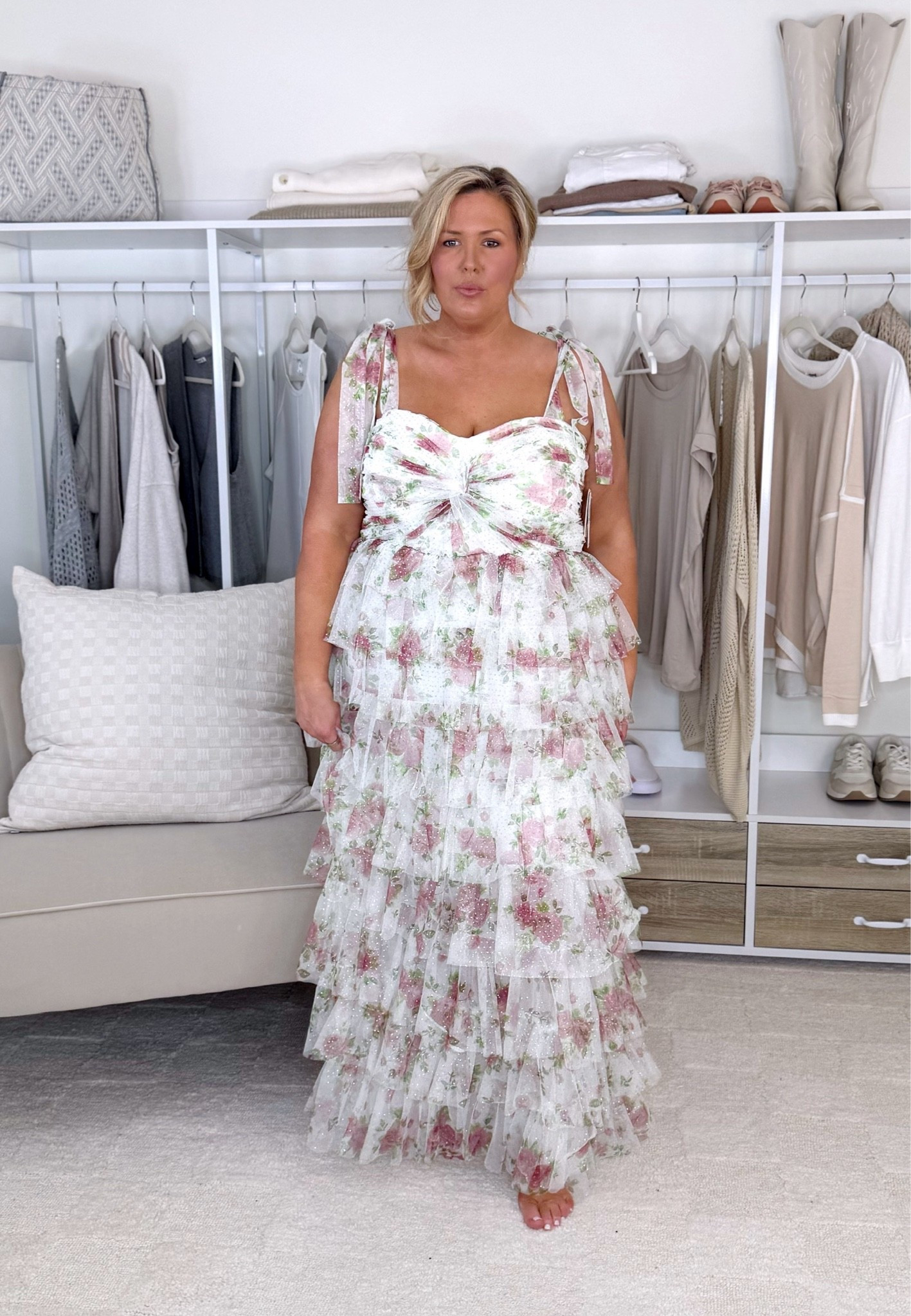 Wearing the 18, runs true to size! It does feel fitted in the hip area so if you’re unsure it doesn’t hurt to go up 1 size! Plus size fashion, occasion dresses, wedding guest dress, spring fashion, summer wedding, maxi dress, event dress, Macys dresses

#LTKSeasonal #LTKPlusSize #LTKMidsize
