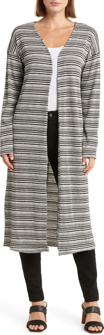 Bobeau Jacquard Stripe Knit Cardigan | Nordstromrack | Nordstrom Rack