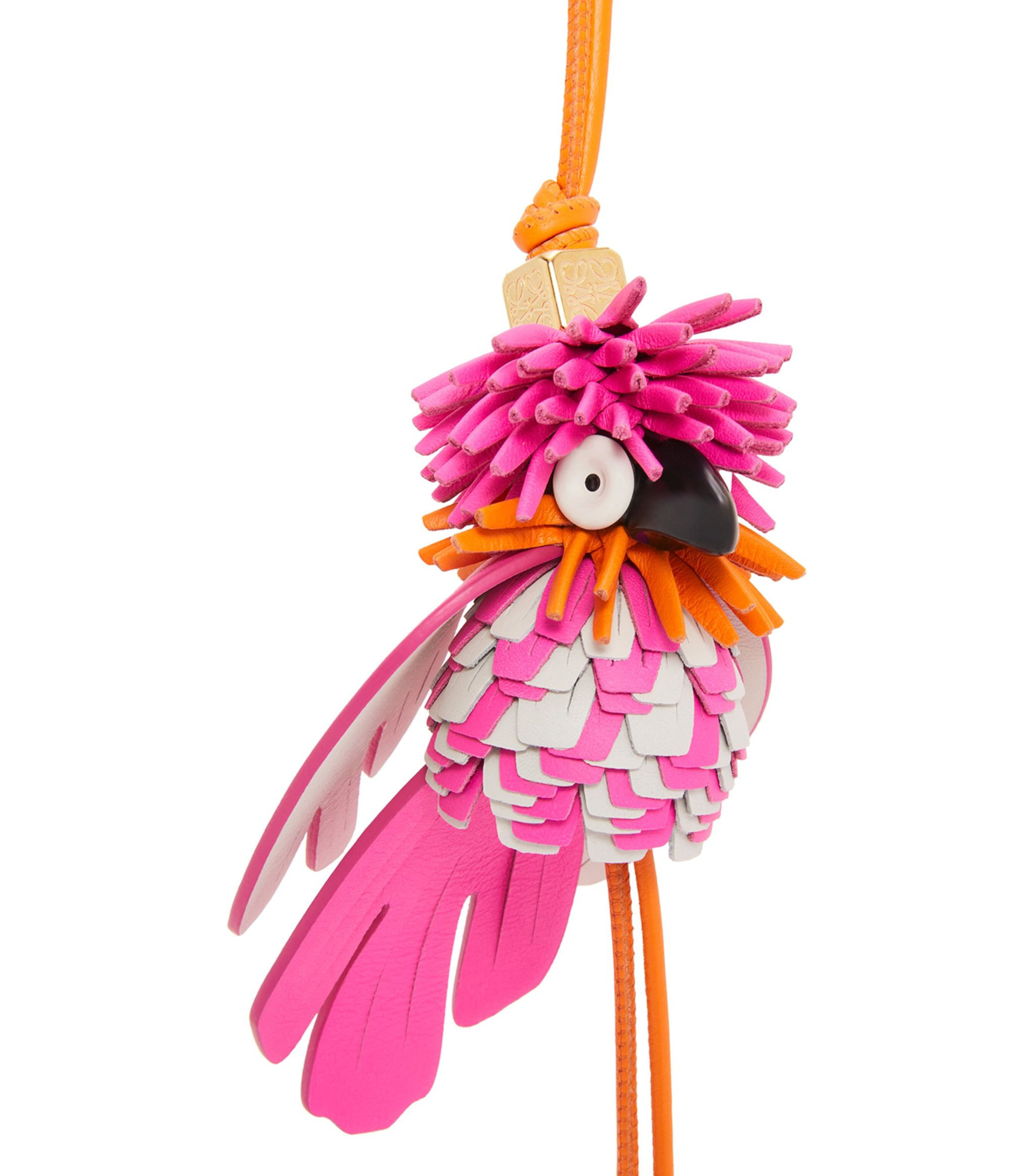 x Paula's Ibiza Leather Woven Bird Charm | Harrods