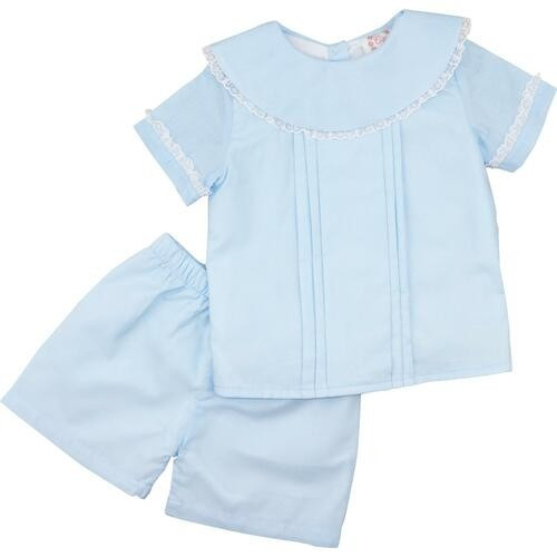 Blue Heirloom Short Set - Shipping Early April | Cecil and Lou