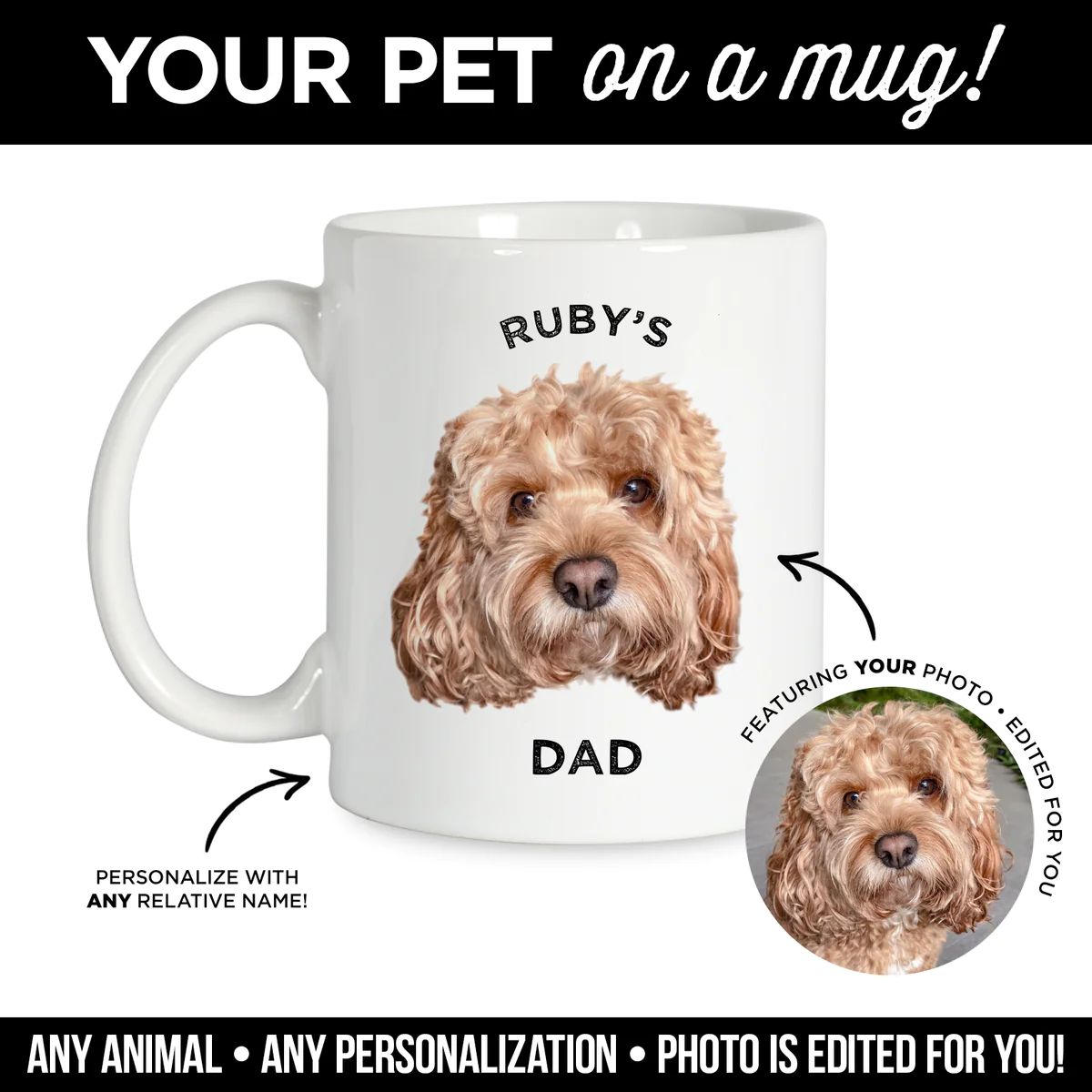 Valentine's Day Deadline Passed - Personalized Pet Mug | Type League Press