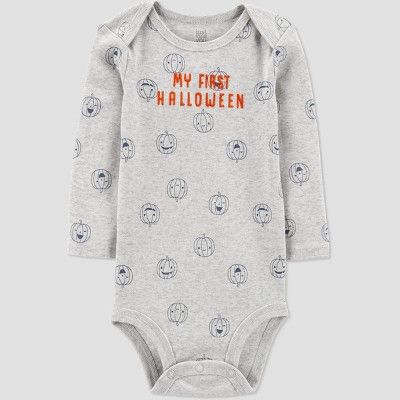 Carter's Just One You®️ Baby Happy Halloween Bodysuit Gray | Target