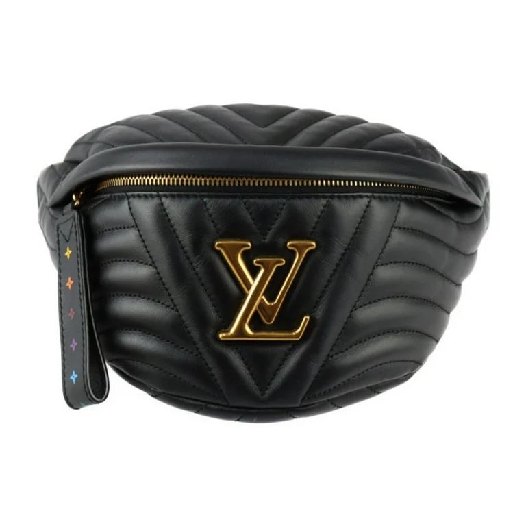 Pre-Owned LOUIS VUITTON Louis Vuitton New Wave Bum Bag Waist M53750 Smooth Calf Leather Black Bod... | Walmart (US)