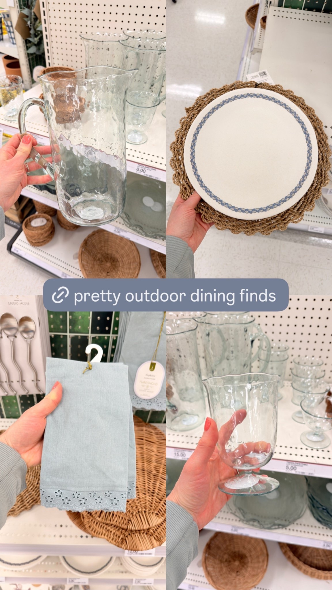 Just some pretty outdoor dining finds  

#LTKHome #LTKSeasonal