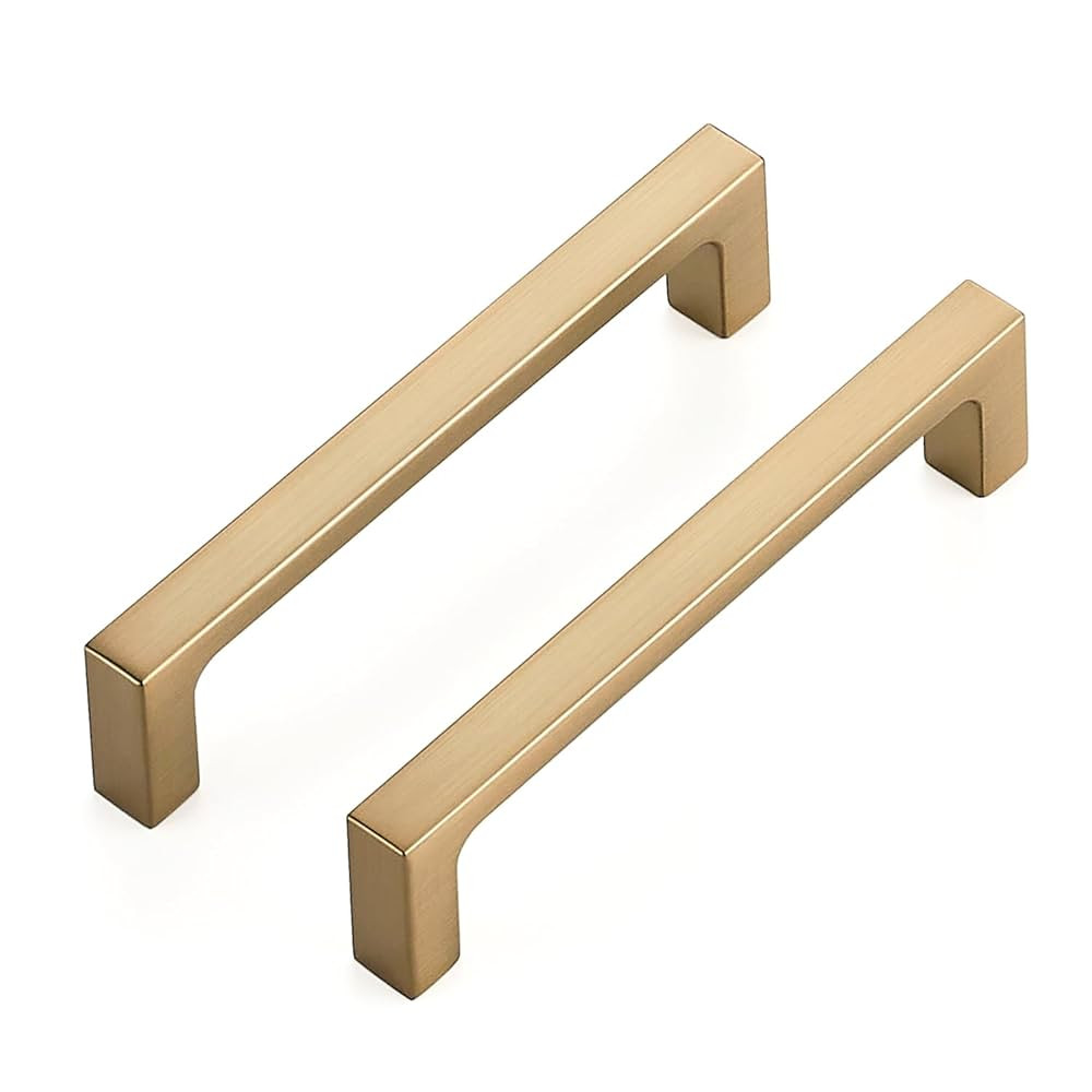 Ravinte 30 Pack Solid 4 Inch Kitchen Square Cabinet Handles Champagne Bronze Cabinet Pulls Dresse... | Amazon (US)