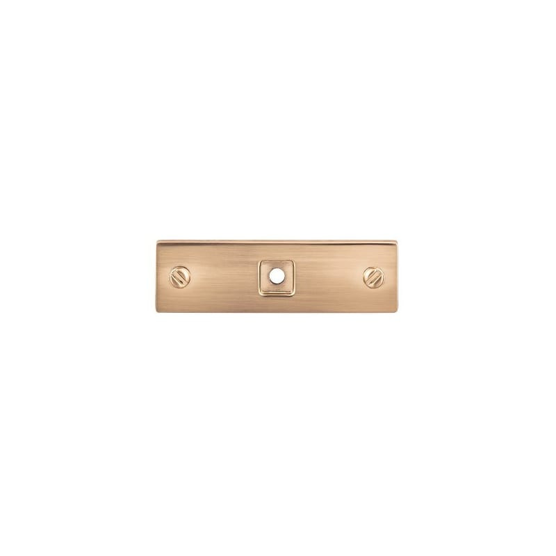 Top Knobs TK741 Channing 3 Inch Long Cabinet Knob Backplate from the Barrington Series Honey Bronze  | Build.com, Inc.